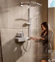 верхний душ с держателем hansgrohe raindance e 300 1jet 26238990 золото