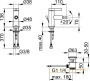 смеситель для биде, с гарнитурой keuco ixmo pure, 59509371000, черный матовый