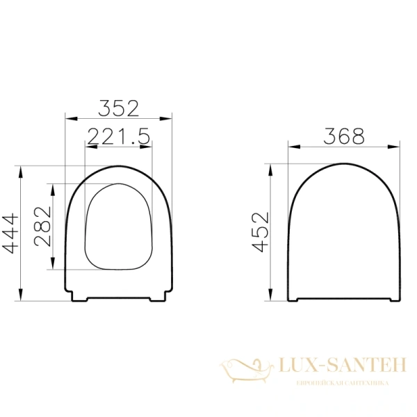 сиденье vitra sento 130-003-009 для унитаза с микролифтом, белый