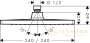 верхний душ hansgrohe crometta e 240 1jet lowpressure хром 26722000