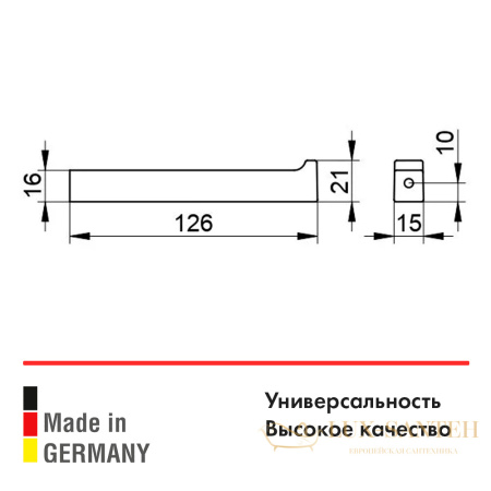 держатель запасного рулона туалетной бумаги keuco edition 11, 11163370000, черный матовый