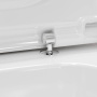 сиденье с крышкой hansgrohe creektide q 60126450, для унитаза без микролифта, белый глянцевый