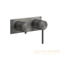 смеситель gessi 316 shower 54079.707 для ванны, внешняя часть, black metal brushed pvd