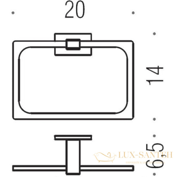 полотенцедержатель кольцо colombo design look b1631.bm, белый матовый