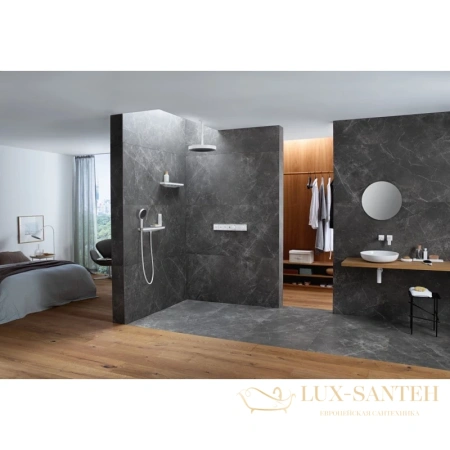 ручной душ hansgrohe rainfinity 130 3jet 26864700 белый матовый