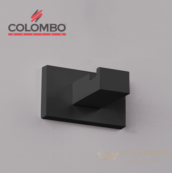 крючок colombo design look lc27.nm, черный матовый