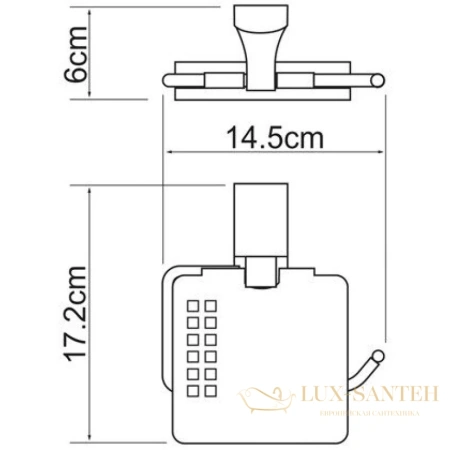 бумагодержатель wasserkraft leine k-5025w, хром/белый