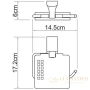 бумагодержатель wasserkraft leine k-5025w, хром/белый