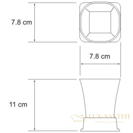 стакан wasserkraft amper k-5428black, черный