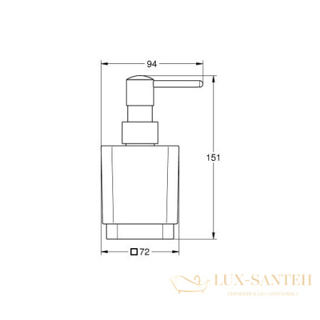 дозатор grohe selection cube 40805000, хром