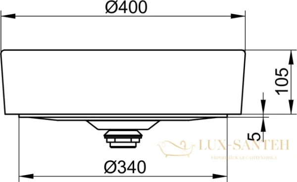 раковина накладная keuco stageline 40x40 32880310400