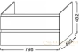 тумба под раковину jacob delafon madeleine 80x46 eb2053-j51 белый матовый