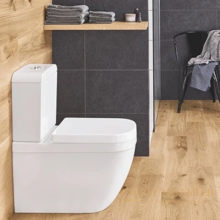 унитаз напольный безободковый grohe euro ceramic 3933800h, белый