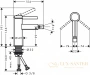 смеситель для биде hansgrohe finoris 76200000 хром со сливным клапаном push-open