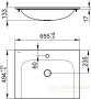 раковина keuco plan, 32950316501, белый, 655х17х494 мм