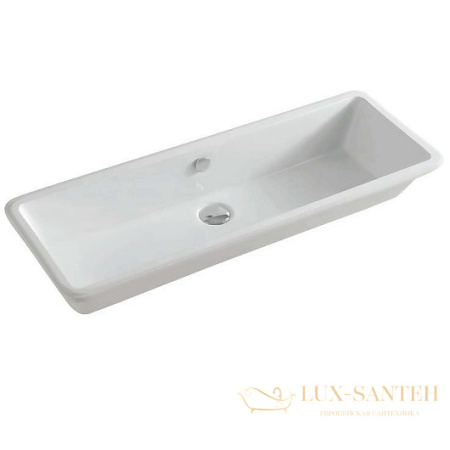 раковина встраиваемая снизу artceram washbasins gea gel002 01 00 900х330 мм, белый