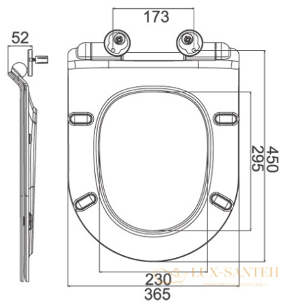 крышка-сиденье belbagno bb2011sc с микролифтом, белый/хром