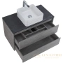 тумба belbagno kraft kraft-1000-2c-so-cg 100 см, cemento grigio