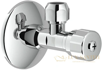 вентиль угловой nobili, av00121/2cr, цвет хром