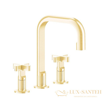 смеситель для раковины gessi inciso+ 58114.246, gold pvd