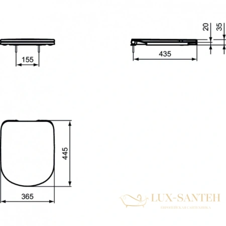 сиденье ideal standard tempo t679401 для унитаза с микролифтом, белый