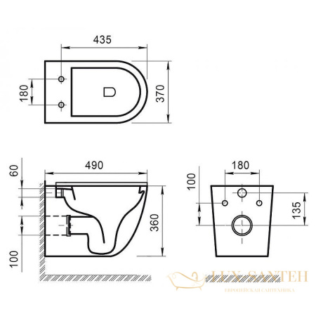 комплект унитаза с инсталляцией belbagno sfera-r bb046chr/bb2111sc/bb002-80/bb014-sr-bianco с сиденьем микролифт и клавишей смыва, белый