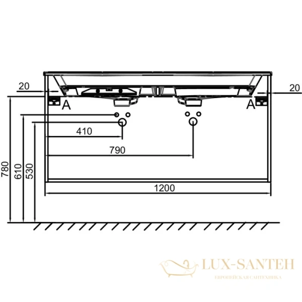 тумба jacob delafon odeon rive gauche eb2545-r9-g1c 120 см, белый глянец