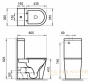 унитаз компакт belbagno flay-r bb2149cpr без бачка и сиденья, белый