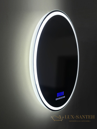 зеркало belbagno spc spc-rng-700-led-tch-rad с подсветкой, с сенсорным выключателем, с bluetooth, с термометром, с радио 