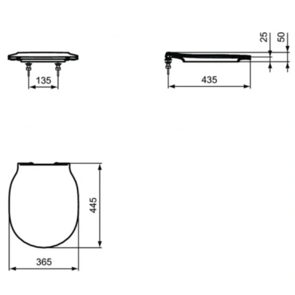 сиденье ideal standard connect air e036501 для унитаза, белый