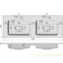 раковина jorno modul mol.08.120/w 122х45 см, белый 