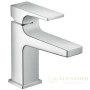 смеситель для раковины hansgrohe metropol 100 32500000 с донным клапаном push-open