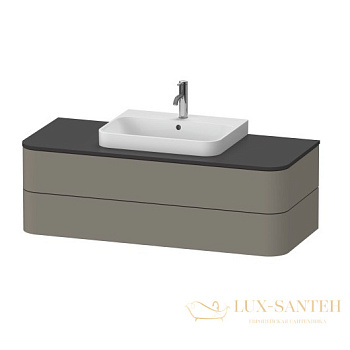 тумба под столешницу duravit happy d.2 plus hp497209292 1300x550x408 с раковиной, серый