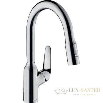 кухонный смеситель hansgrohe focus m42 71801000 с вытяжным душем 2jet