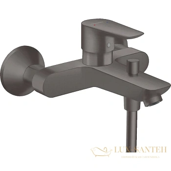 смеситель для ванны hansgrohe talis e 71740340, шлифованный шлифованный черный хром