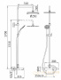 душевая система cezares czr czr-b-cvd-sr, золото