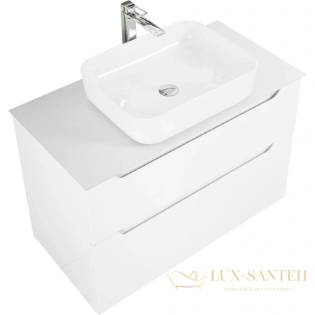 тумба belbagno etna etna-h60-900-2c-so-bl-p 89,6 см, bianco lucido