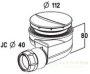 сифон для поддона jacob delafon e78161-cp