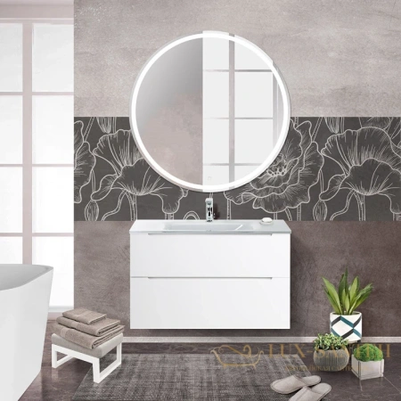 тумба belbagno etna etna-h60-800-2c-so-bl-p 79,6 см, bianco lucido