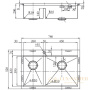 кухонная мойка zorg master zm r-5278-r, матовый хром