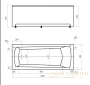 акриловая ванна aquatek либра new 160x70 lib160n-0000007 без фронтального экрана (вклеенный каркас)