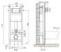 инсталляция belbagno bb004-40 expert для подвесного унитаза без клавиши смыва, оранжевый