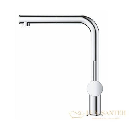 смеситель grohe blue pure minta 31721000 для мойки, хром