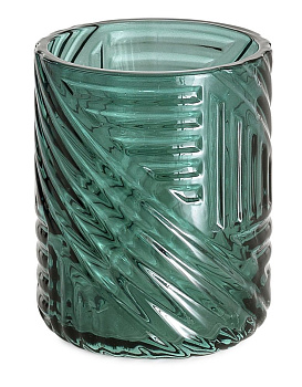 настольный стеклянный стакан gedy corinne cr98(07), зеленый