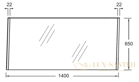 зеркало jacob delafon sherwood eb1839ru-p6 140 см натуральный дуб