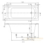 акриловая ванна villeroy & boch architectura 150х70 uba157ara2v-01, белый alpin