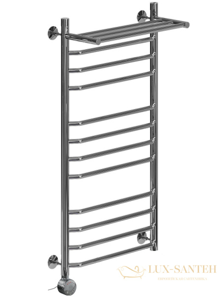 полотенцесушитель электрический ника trapezium лт (г2) вп 100/50 левый тэн, цвет хром