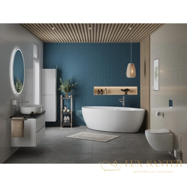 ванна акриловая свободностоящая 185,94x87,95 см belbagno bb707-1860-880, белый глянцевый