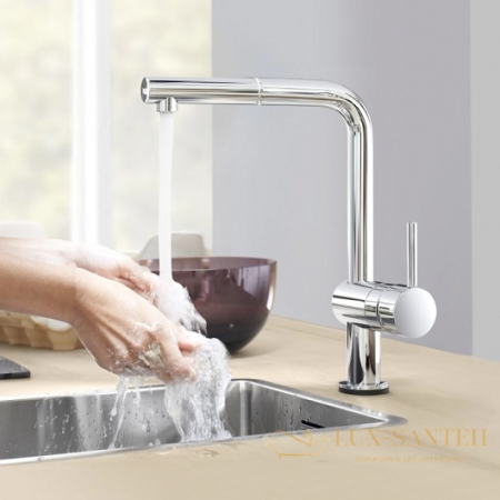 смеситель grohe minta touch 31360001 для мойки, хром