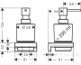 дозатор для жидкого мыла hansgrohe addstoris 41745990